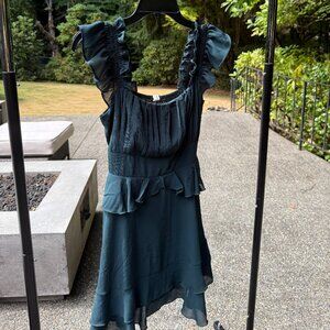Byinns Summer Ruffle Off-Shoulder Dress